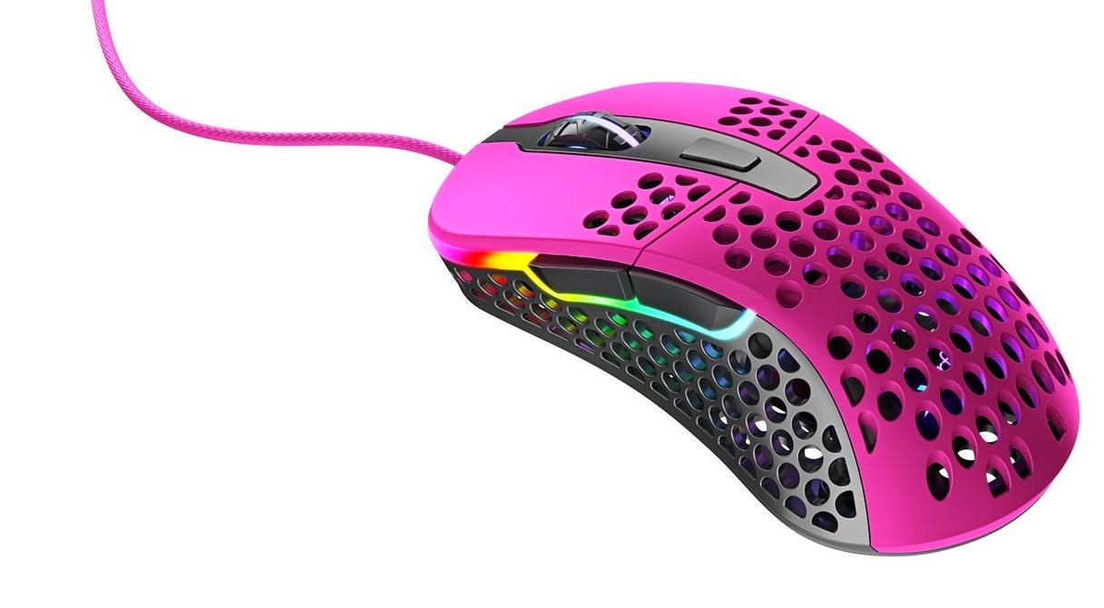 XTRFY M4 RGB ULTRA LIGHT GAMING MOUSE (PINK) - DataBlitz