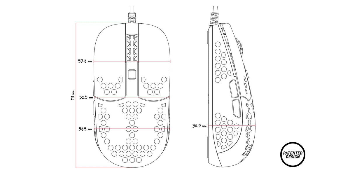 XTRFY MZ1 - ZYS RAIL SPECIAL EDITION GAMING MOUSE - DataBlitz