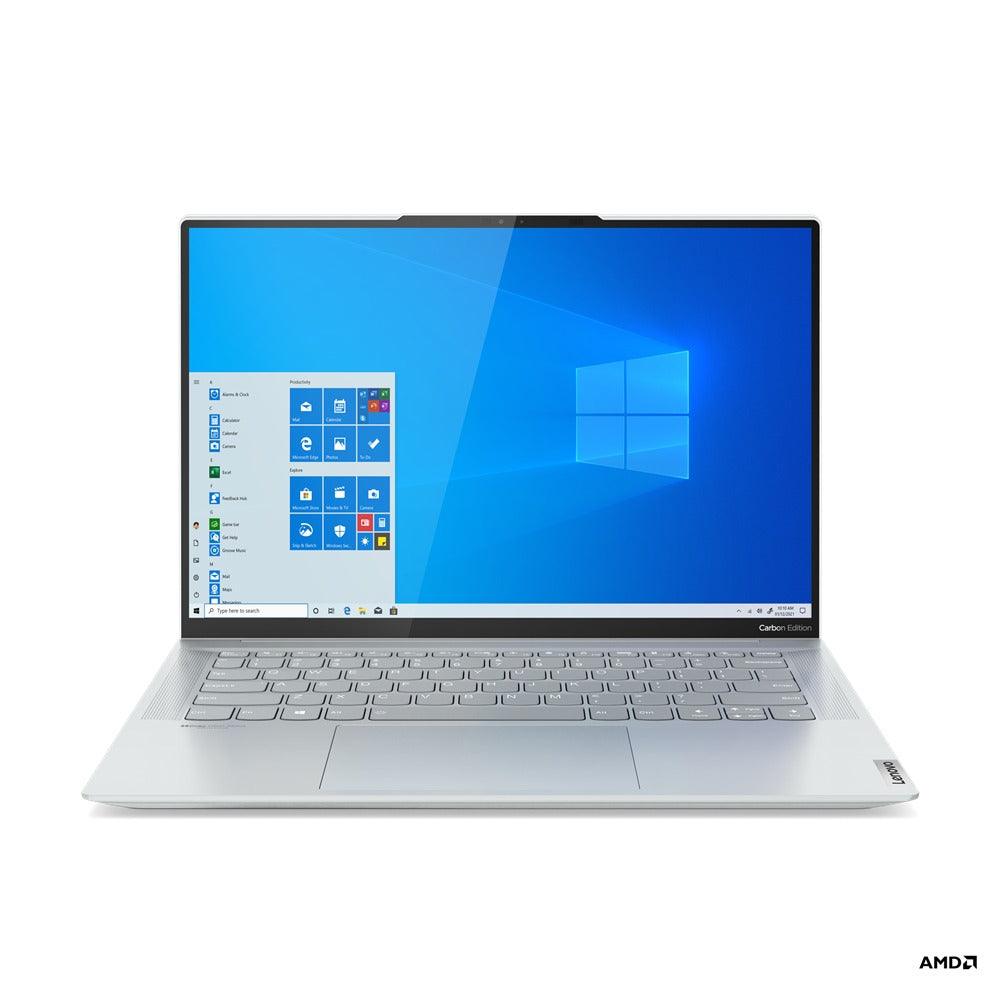 Lenovo Yoga Slim 7 Carbon 14ACN6 82L0003DPH Laptop (Cloud Grey) | 14” 2.8K Oled | Ryzen 5 5600U | 16 GB DDR4 | 512 GB SSD | MX450 | Windows 11 Home | MS Office Home & Student 2021 + Lenovo Casual Backpack B210 - DataBlitz