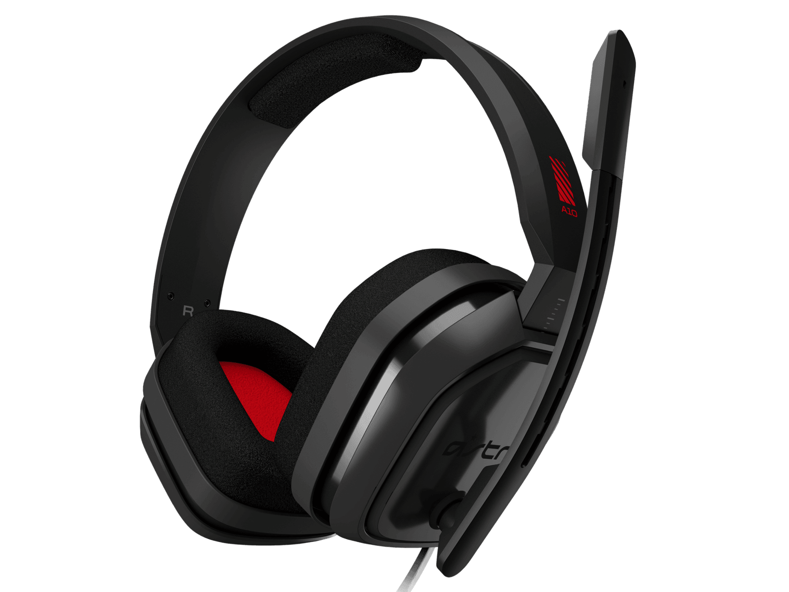 ASTRO A10 GAMING HEADSET (PC/MAC/XB1/PS4/MOBILE) GREY/RED - DataBlitz