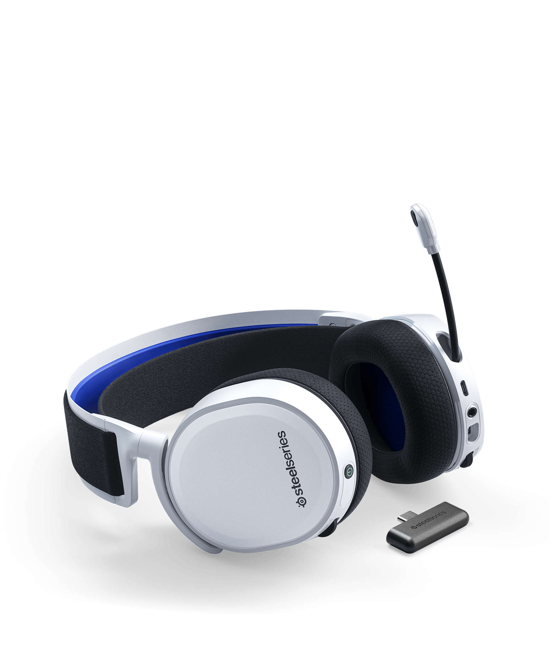 STEELSERIES ARCTIS 7P WIRELESS GAMING HEADSET (WHITE) (PN61467) - DataBlitz