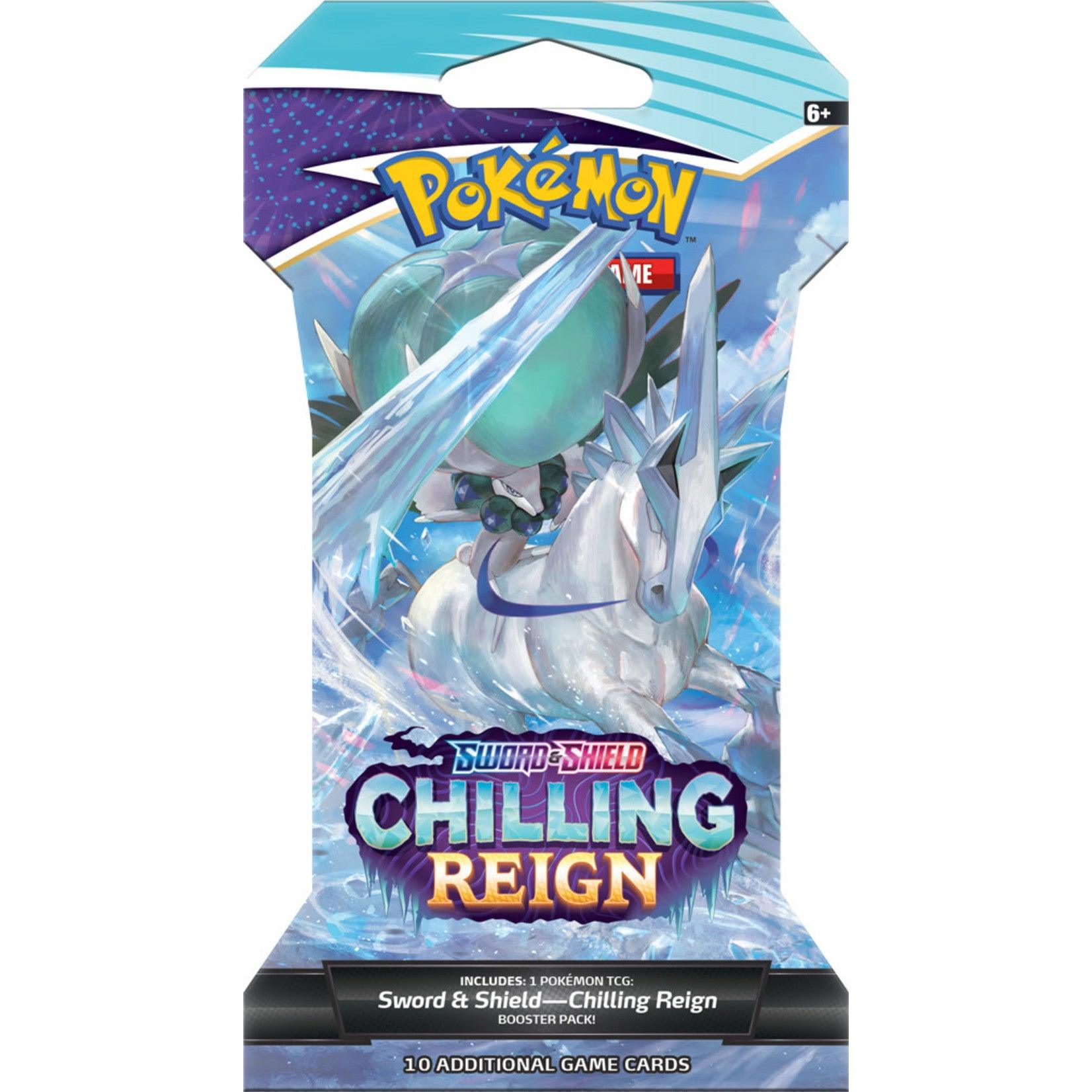 POKEMON TRADING CARD GAME SS6 CHILLING REIGN BOOSTER (SLEEVED) (177-80847) (ONE RANDOM BOOSTER SLEEVED) - DataBlitz