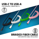 RAZER PBT KEYCAP + COILED CABLE UPGRADE SET (MERCURY WHITE) - DataBlitz