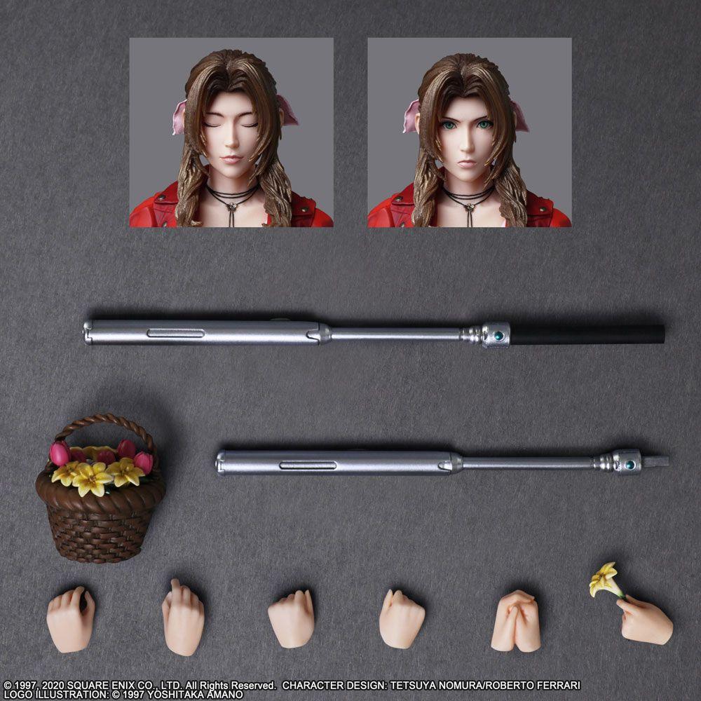 FINAL FANTASY VII REMAKE PLAY ARTS KAI ACTION FIGURE AERITH GAINSBOROUGH - DataBlitz