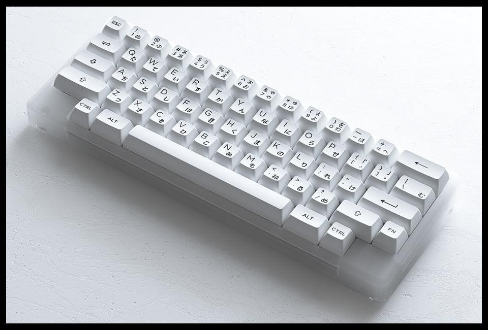 AKKO ACR59 COMBO RGB (SMD LED & UNDERGLOW) HOT-SWAPPABLE ACRYLIC MECHANICAL KEYBOARD BLACK ON WHITE (JELLY WHITE SWITCHES) - DataBlitz