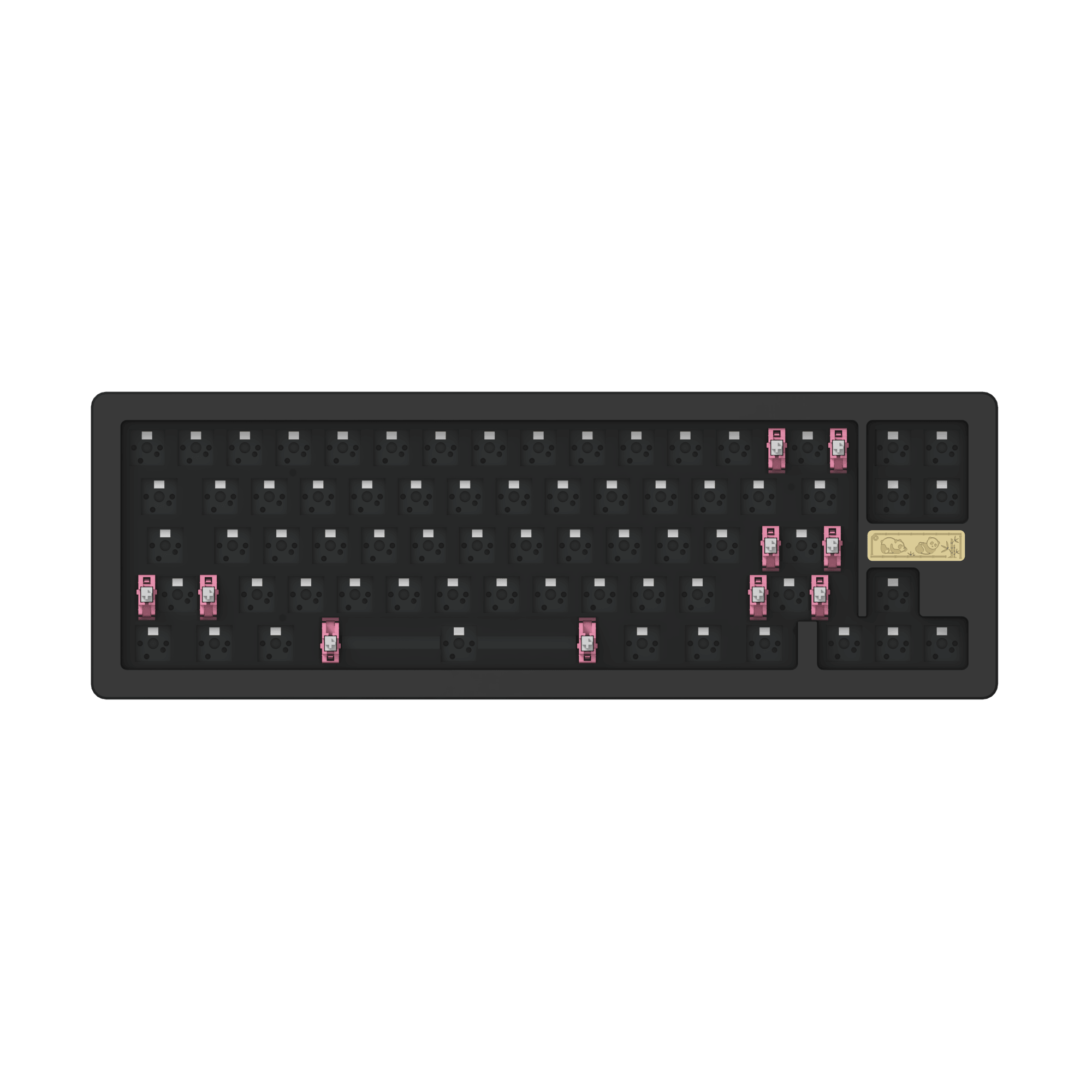 AKKO ACR Pro 68 Barebone Custom Mechanical Keyboard Hot-Swappable DIY Kit Gasket Mount (Black) - DataBlitz