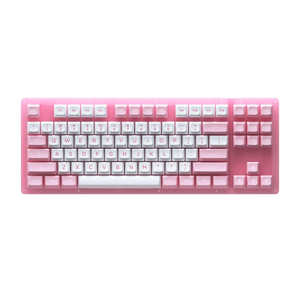 AKKO ACR87 COMBO RGB HOT-SWAPPABLE ACRYLIC MECHANICAL KEYBOARD PRUNUS LANNESIANA (JELLY PINK) - DataBlitz