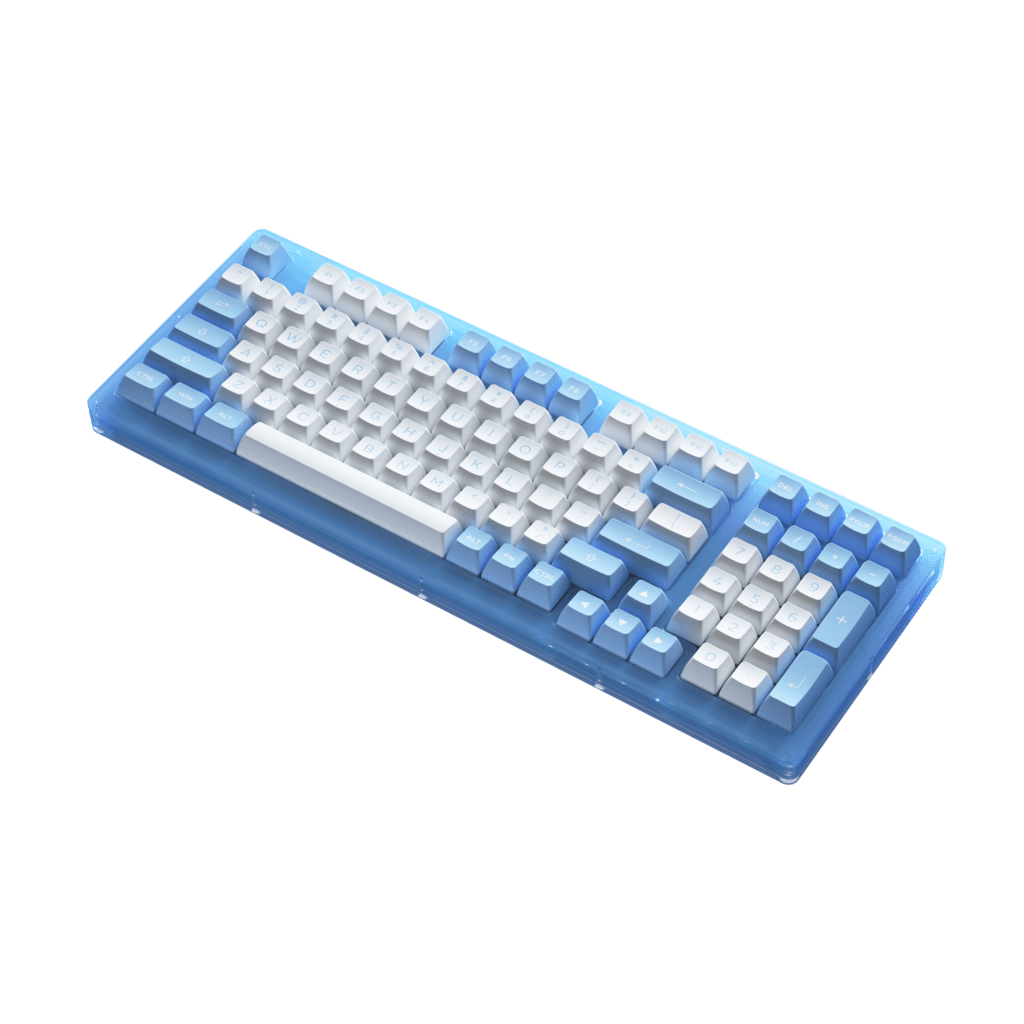 AKKO ACR98 COMBO RGB HOT-SWAPPABLE ACRYLIC MECHANICAL KEYBOARD DOLL OF THE PRINCESS (JELLY BLUE SWITCH) - DataBlitz