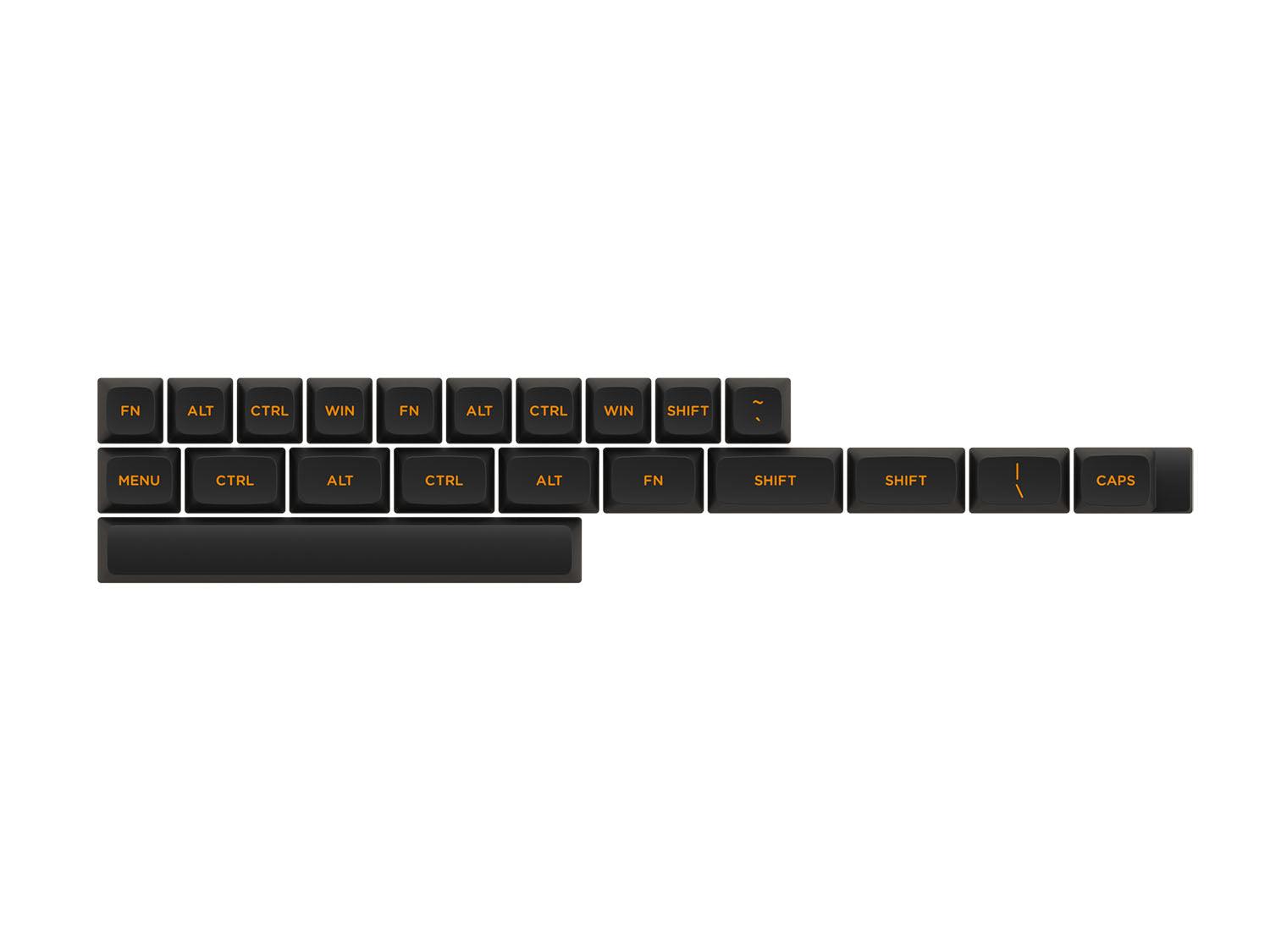 AKKO CARBON RETRO PBT KEYCAPS SET ASA LOW PROFILE 155 KEYS - DataBlitz