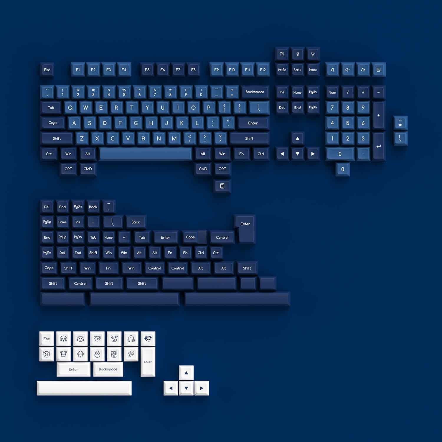 AKKO Ocean Star Keycaps Set ABS SAL 195 Keys - DataBlitz
