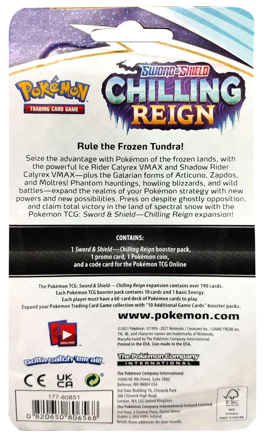 POKEMON TRADING CARD GAME SS6 SWORD & SHIELD CHILLING REIGN CHECKLANE BLISTER (PHANPY) (177-80851) - DataBlitz