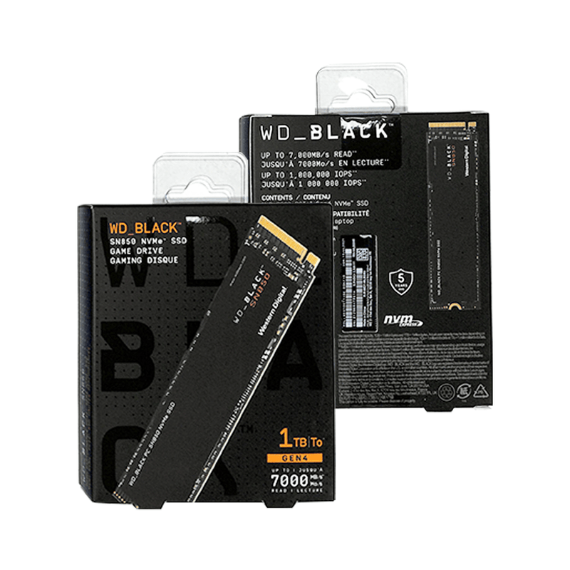 WD_BLACK SN850 1TB NVME INTERNAL GAMING SSD COMPATIBLE W/ PS5 (WDS100T1X0E) - DataBlitz