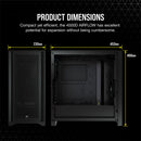 Corsair 4000D Airflow Tempered Glass Mid-Tower ATX Case (Black)