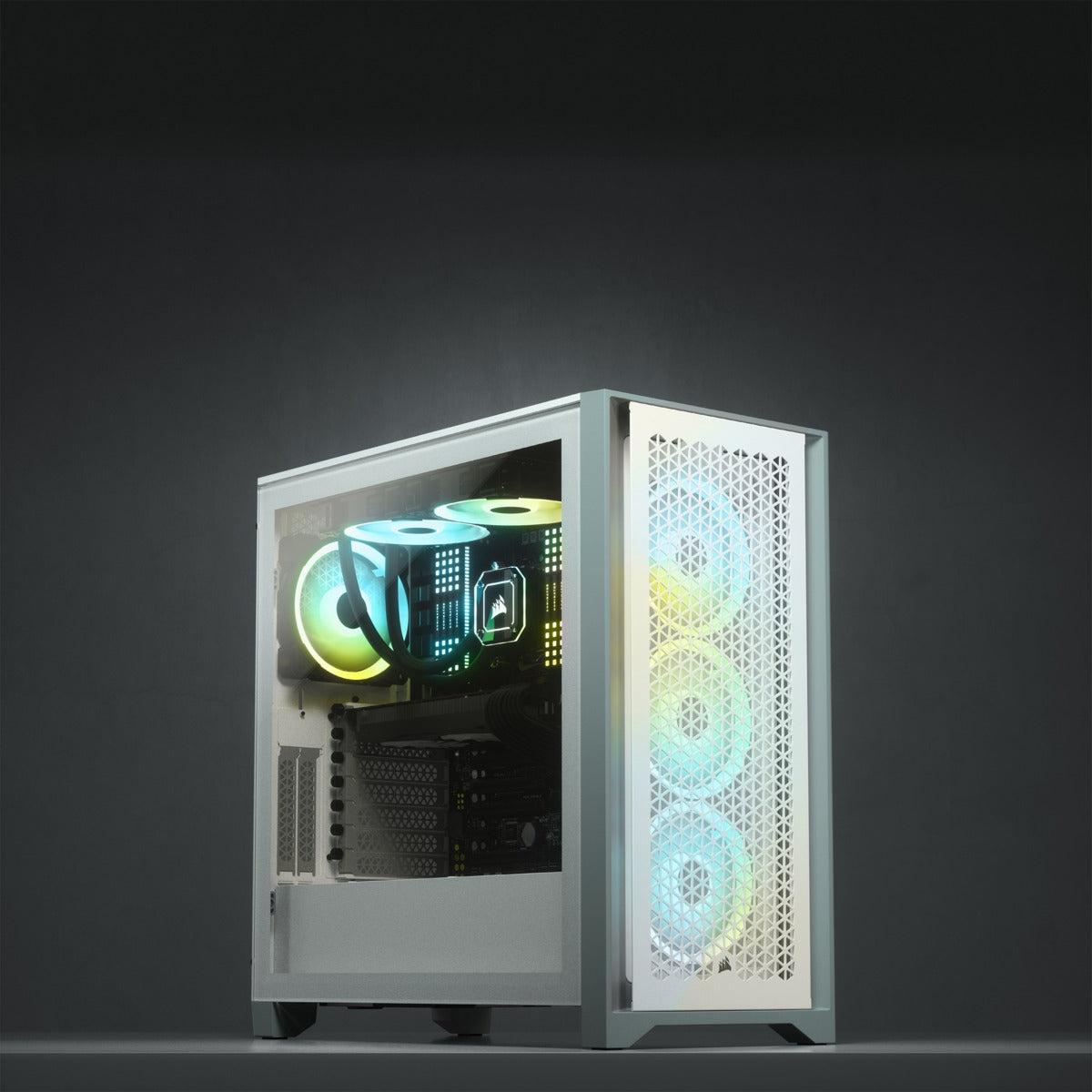 Corsair 4000D Airflow Tempered Glass Mid-Tower ATX Case (White)