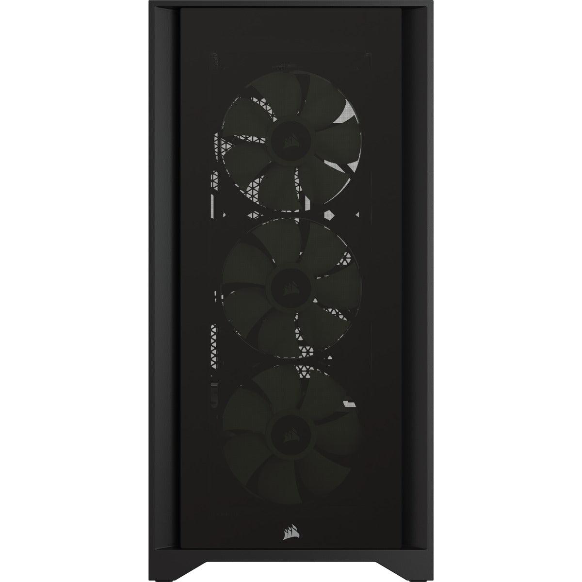 Corsair iCUE 4000X RGB Tempered Glass Mid-Tower ATX Case (Black) - DataBlitz