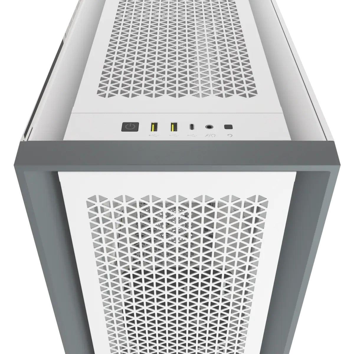 Corsair 5000D Airflow Tempered Glass Mid-Tower ATX PC Case (White) - DataBlitz