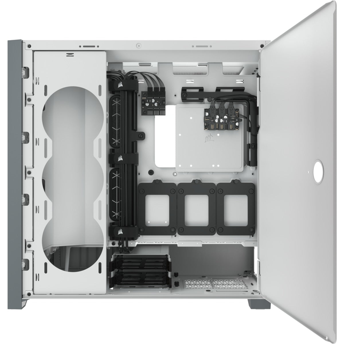 Corsair iCue 5000X RGB Tempered Glass Mid-Tower ATX PC Smart Case