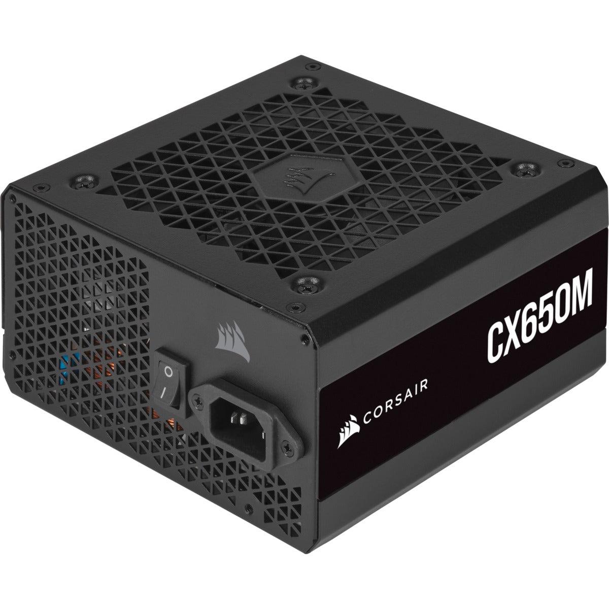 Corsair CX-M Series CX650M Semi-Modular ATX Power Supply (Black) - DataBlitz