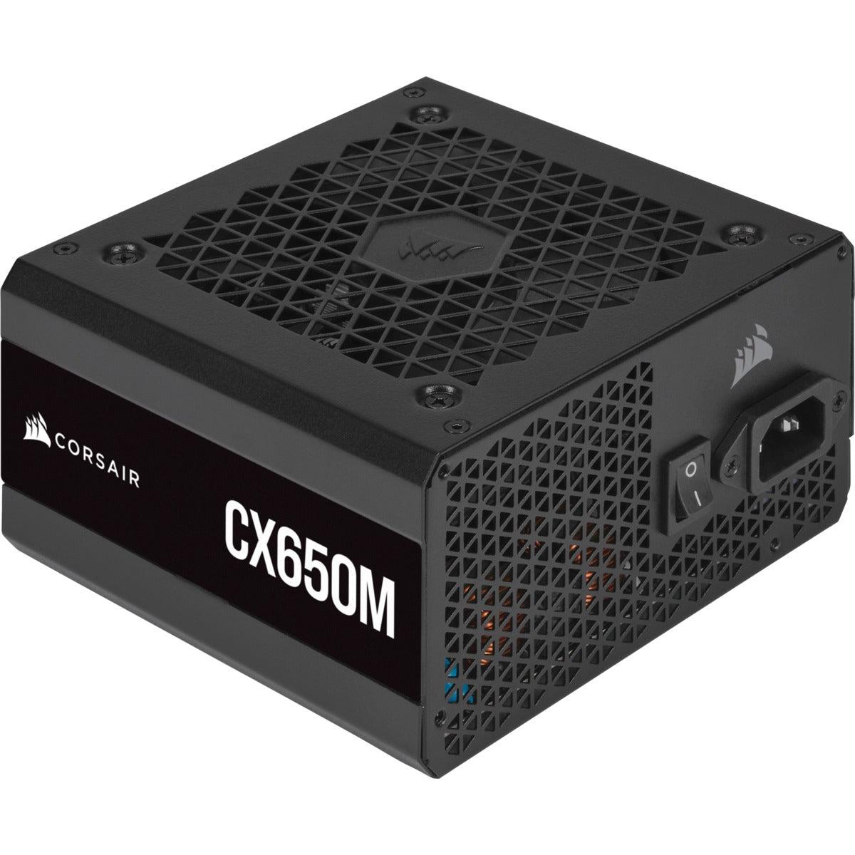 Corsair CX-M Series CX650M Semi-Modular ATX Power Supply (Black) - DataBlitz