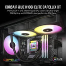 Corsair iCue H100i Elite Capellix XT Extreme Performance 240MM RGB Liquid CPU Cooler (Black) - DataBlitz