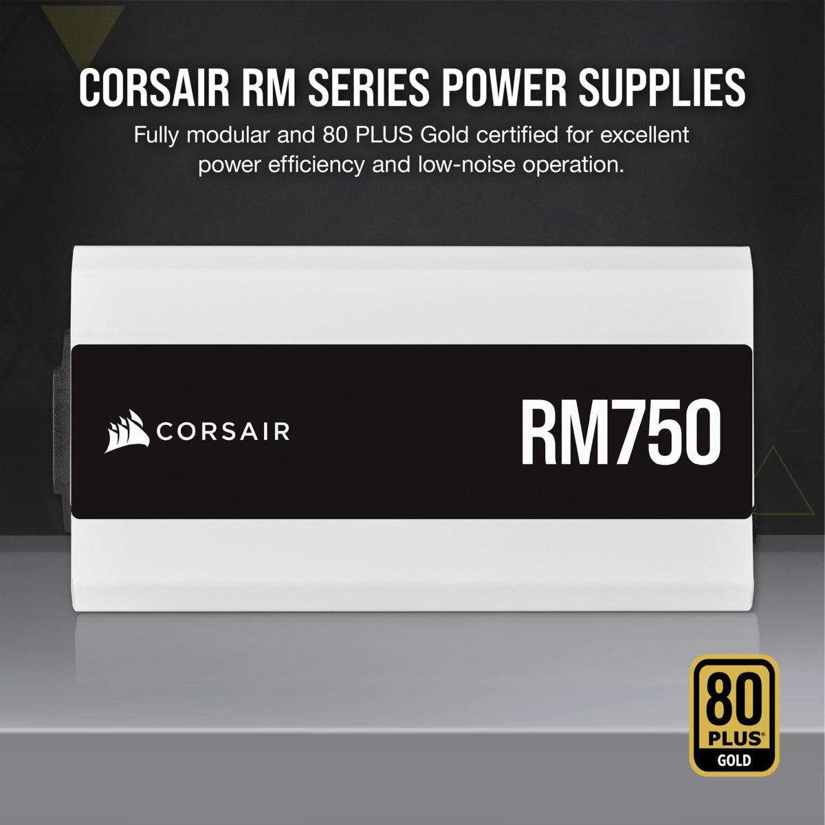 Corsair RM Series RM750 Fully Modular ATX Power Supply (White) - DataBlitz