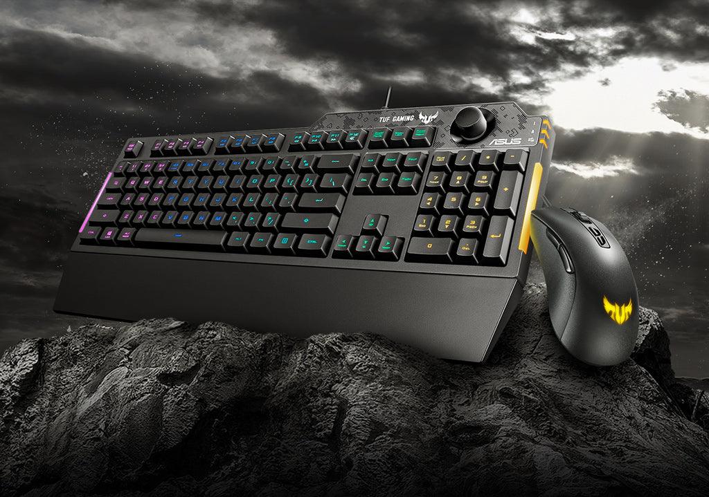 ASUS TUF GAMING K1 MECHANICAL KEYBOARD & M3 OPTICAL WIRED MOUSE COMBO (BLACK) - DataBlitz