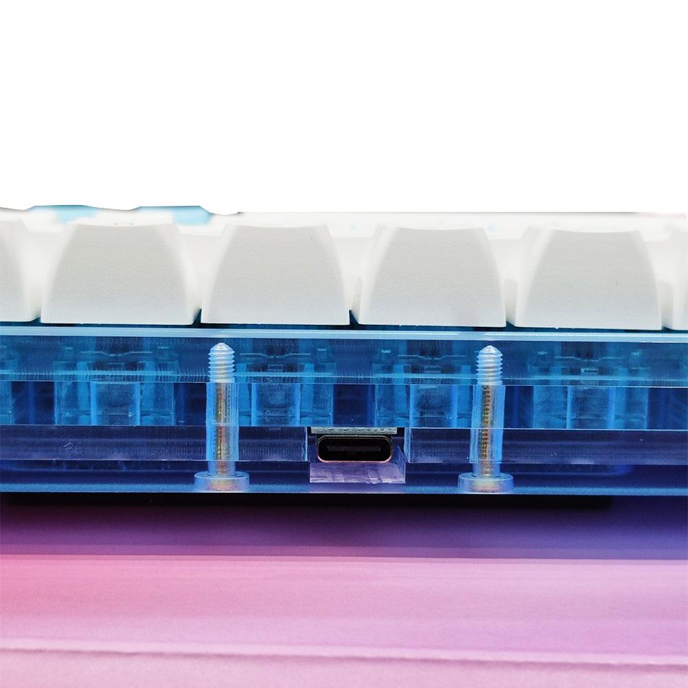 AKKO ACR98 MINI RGB HOT-SWAPPABLE ACRYLIC MECHANICAL KEYBOARD DOLL OF THE PRINCESS (JELLY BLUE SWITCH) - DataBlitz