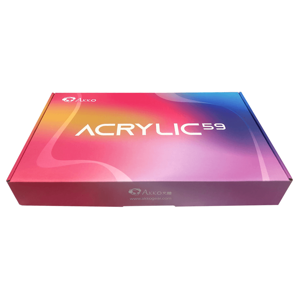 AKKO ACR59 COMBO RGB (SMD LED & UNDERGLOW) HOT-SWAPPABLE ACRYLIC MECHANICAL KEYBOARD BLACK ON WHITE (JELLY WHITE SWITCHES) - DataBlitz