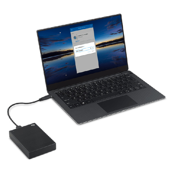 SEAGATE ONE TOUCH 4TB PORTABLE HDD WITH PASSWORD PROTECTION (BLACK) - DataBlitz