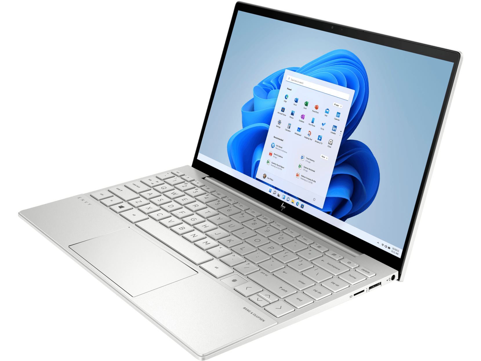HP Envy 13-BA1521TX Laptop (Natural Silver) | 13.3” FHD | i5-1135G7 | 8 GB RAM DDR4 | 512 GB SSD | MX450 | Windows 11 | MS Office Home & Student 2019 | HP Prelude 15.6” Topload Bag - DataBlitz