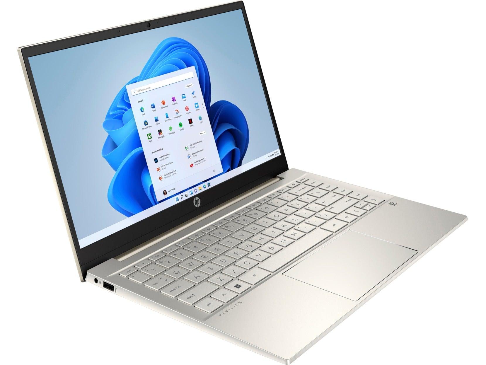 HP Pavilion 14-DV2029TX Laptop (Warm Gold) | 14” FHD (1920 x 1080) IPS | Intel Core i5-1235U | 8GB DDR4 | 512GB M.2 SSD | NVIDIA MX550 | Windows 11 Home | MS Office Home & Student 2021 | HP Prelude 15.6- Inch Topload Bag - DataBlitz