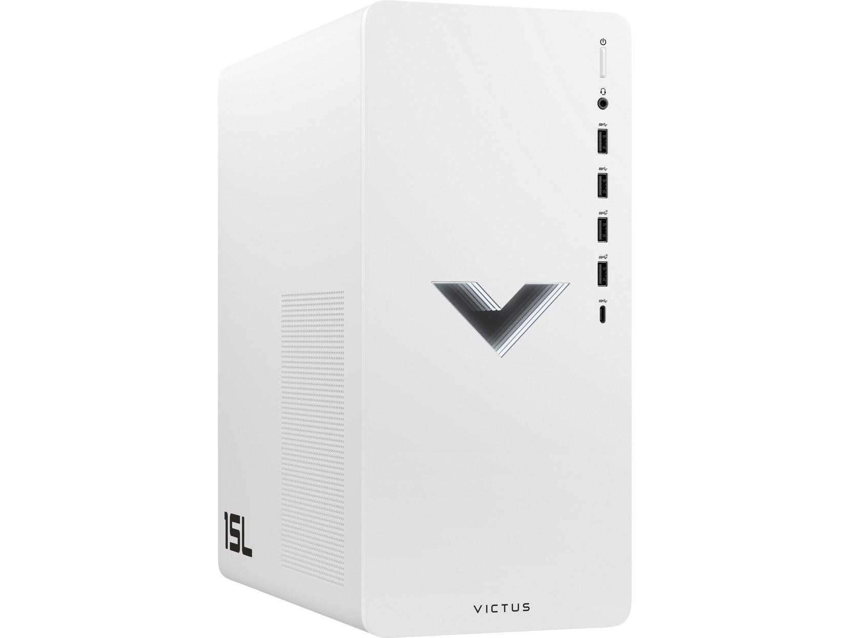 HP Victus 15L TG02-0036D 3.90GHZ 6 Cores AMD Ryzen 5 5600G 512GB SSD Gaming Desktop PC (Ceramic White) + MS Office Home & Student 2021 - DataBlitz