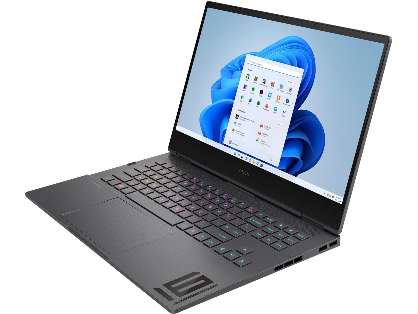 HP Omen 16-N0053AX Gaming Laptop (Mica Silver) | 16.1" QHD | Ryzen 7 6800H | 16 GB RAM | 512 GB SSD | RTX 3060 | Windows 11 Home | MS Office Home & Student 2021 | HP Omen Transceptor 15” Backpack (Black) - DataBlitz