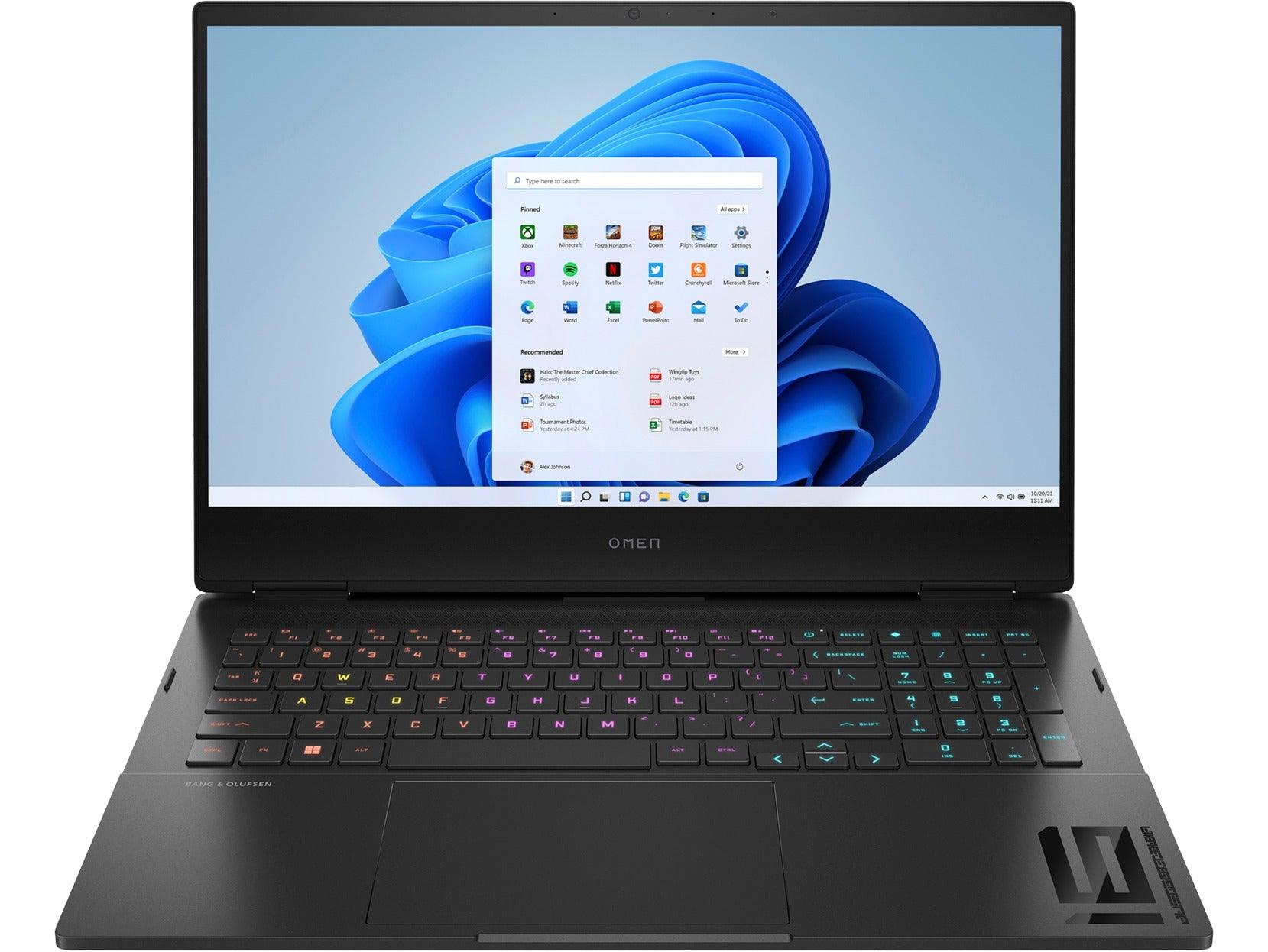 HP Omen 16-K0051TX Gaming Laptop (Shadow Black) | 16.1" FHD | i5-12500H | 16GB RAM | 512GB SSD | RTX 3060 | Windows 11 Home | MS Office Home & Student 2021 | HP Omen Transceptor 15” Backpack (Black) - DataBlitz