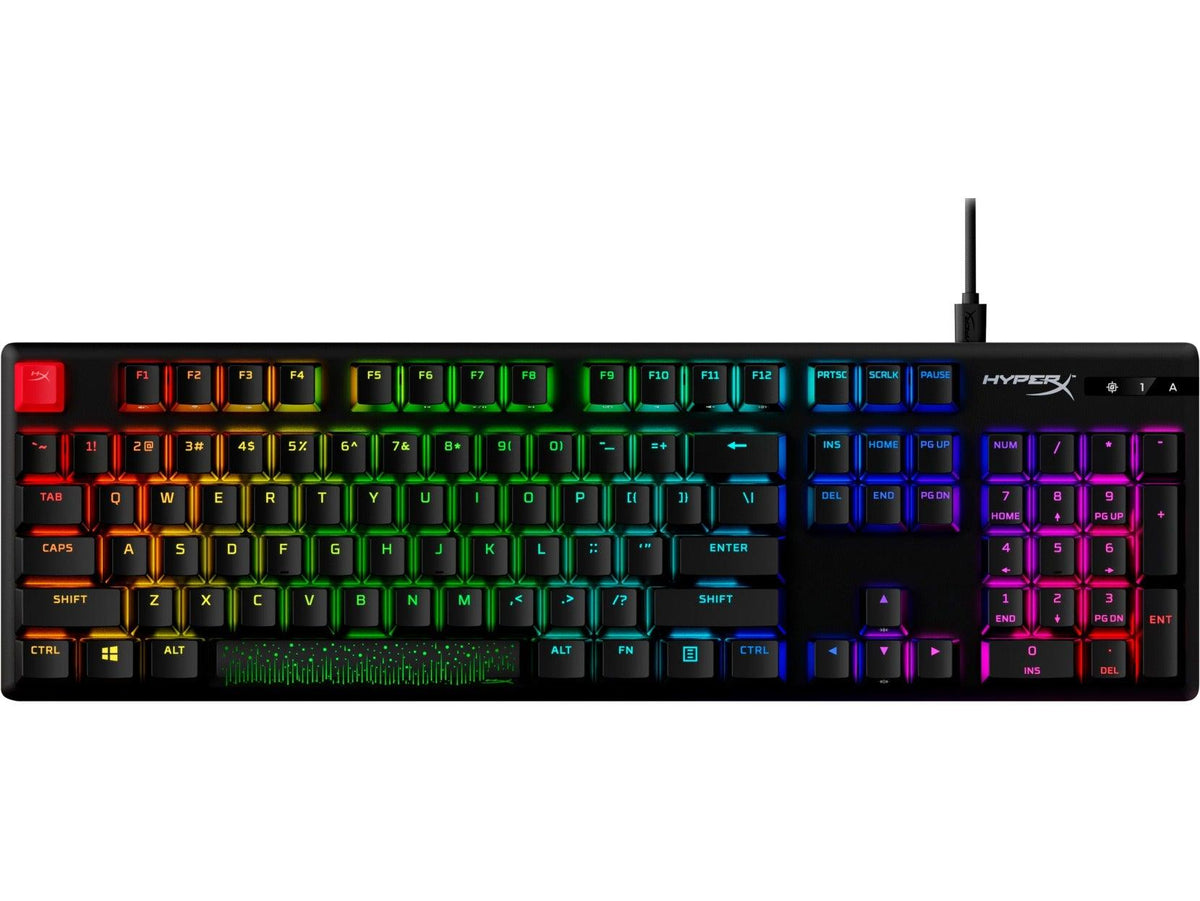 HYPERX Alloy Origins PBT RGB Mechanical Gaming Keyboard (Red Switch Linear) For PC/PS5/PS4/XBOX Series X/S / XBOXONE (639N3AA#ABA) - DataBlitz