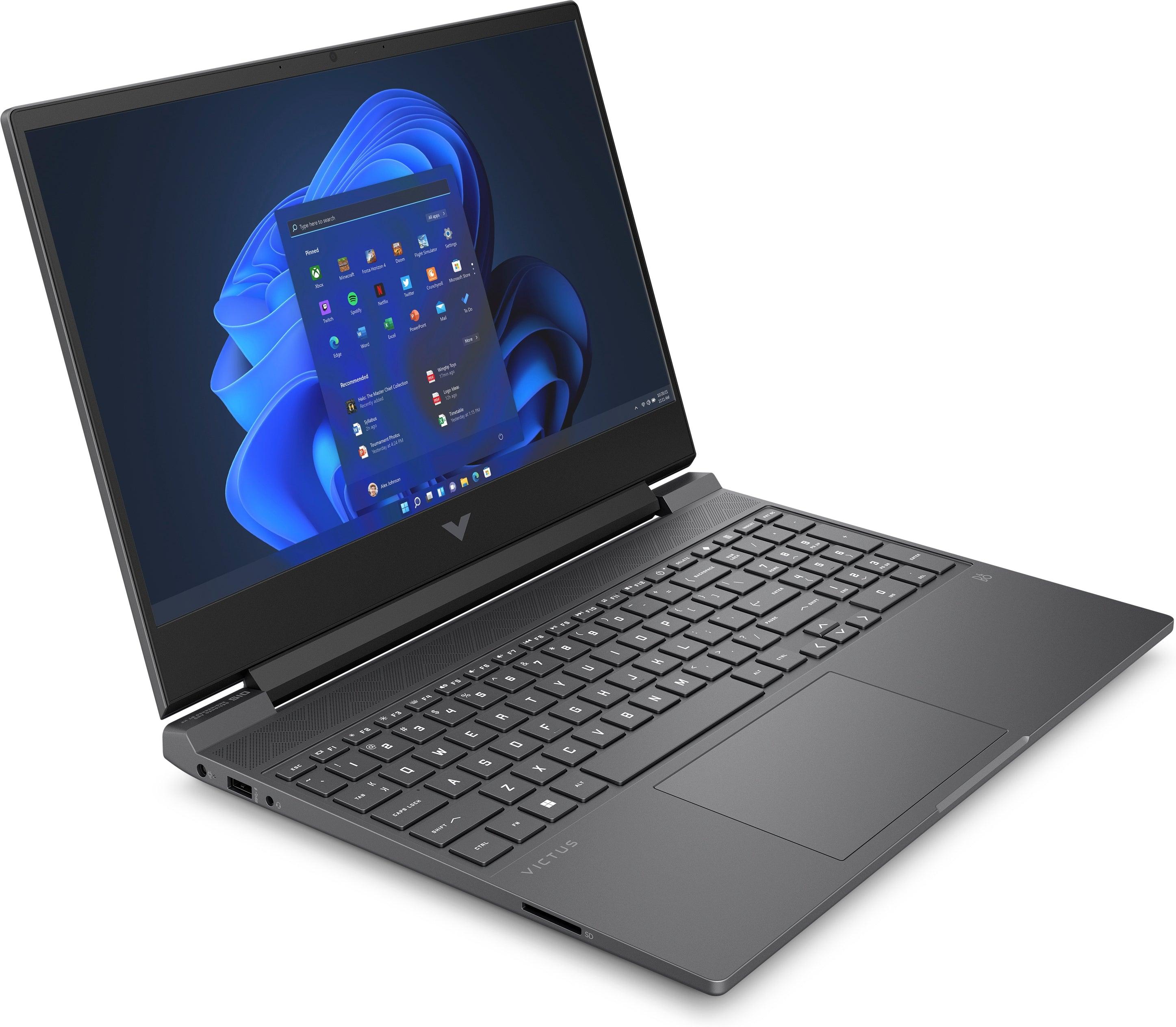 HP Victus 15-FB0089AX Gaming Laptop (Mica Silver) | 15.6" FHD (1920 x 1080) | Ryzenโข 5 5600H | 8GB RAM | 512GB SSD | RTXโข 3050 | Windows11 | MS Office H&S 2021 | HP Prelude 15.6" Topload Bag - DataBlitz