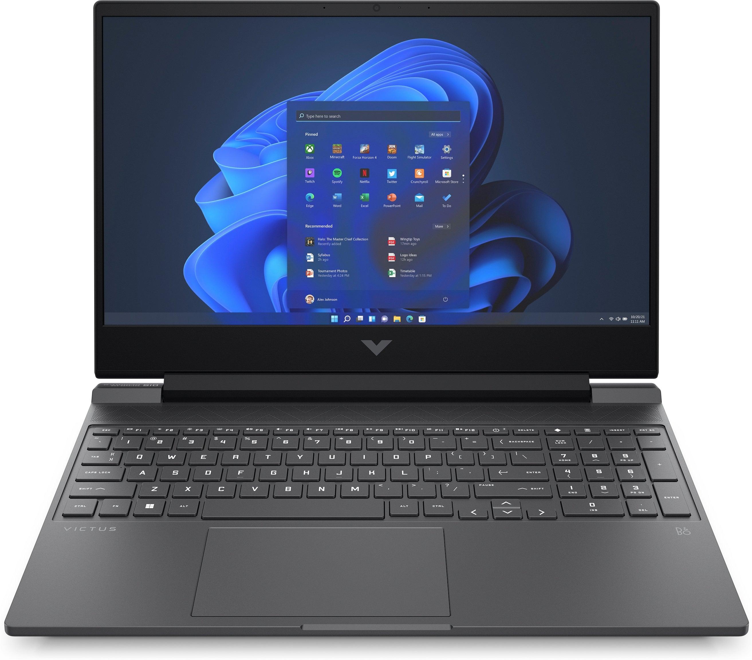 HP Victus 15-FB0089AX Gaming Laptop (Mica Silver) | 15.6" FHD (1920 x 1080) | Ryzen™ 5 5600H | 8GB RAM | 512GB SSD | RTX™ 3050 | Windows11 | MS Office H&S 2021 | HP Prelude 15.6" Topload Bag - DataBlitz