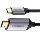 UGREEN USB-C To HDMI Cable 1.5M (Gray Black) (MM142/50570) - DataBlitz