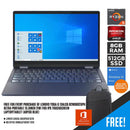 LENOVO YOGA 6 13ALC6 82ND002UPH ULTRA-PORTABLE TOUCHSCREEN LAPTOP/TABLET (ABYSS BLUE) | 13.3” FHD | 8GB DDR4 | 512GB SSD | AMD RADEON | WIN 10 + MS OFFICE HOME & STUDENT CASUAL BAG B210 - DataBlitz
