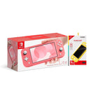Nintendo Switch Lite Console Coral + Dobe Glass Film 9H (TNS-19118) Bundle - DataBlitz