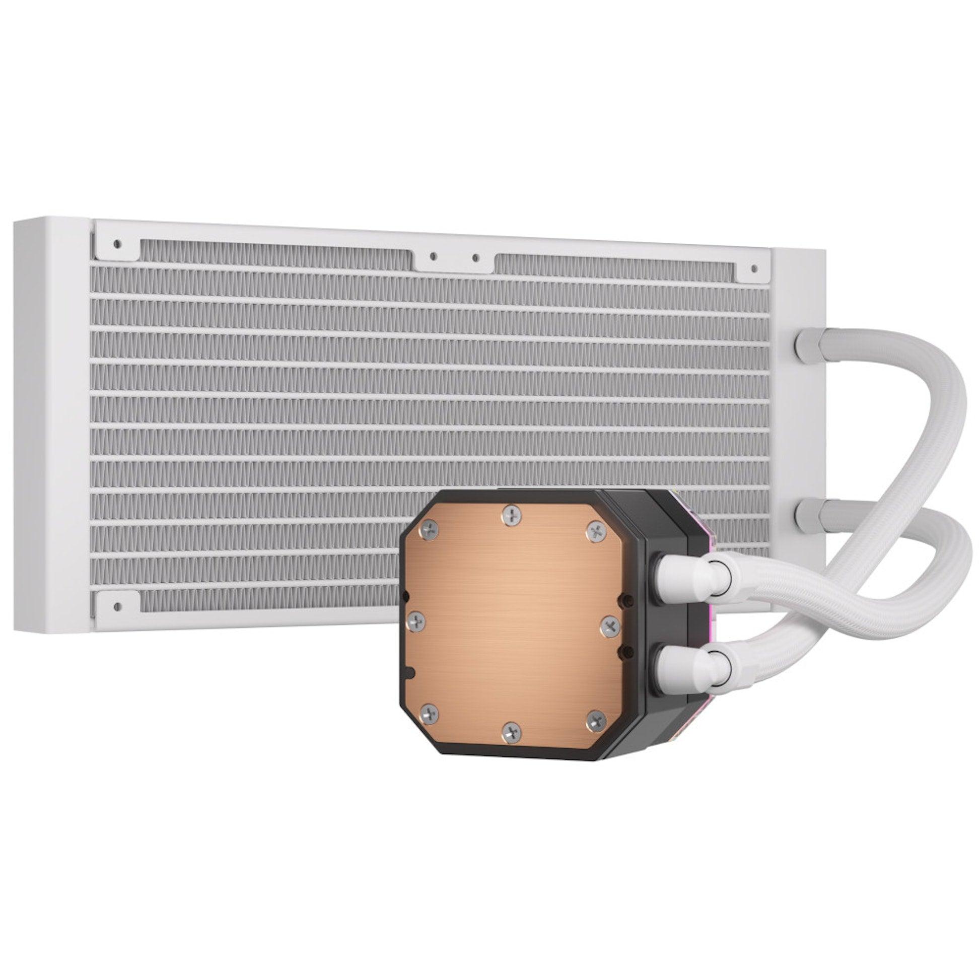 Corsair iCue H100i Elite Capellix XT Extreme Performance 240MM RGB Liquid CPU Cooler (White) - DataBlitz