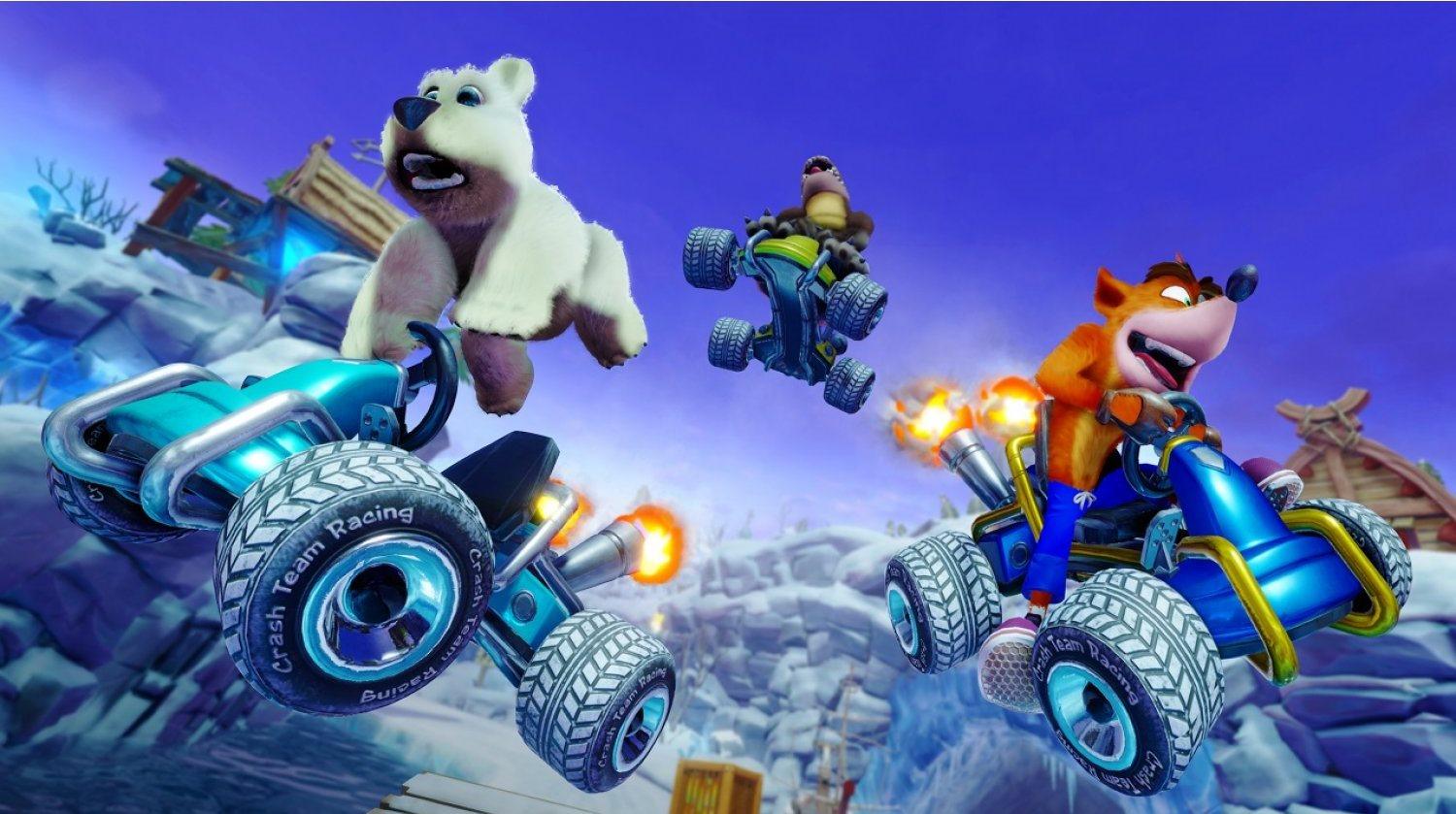PS4 CRASH TEAM RACING NITRO FUELED NITROS OXIDE & PIN BUNDLE ALL - DataBlitz