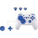 CYBER NSW GYRO WIRELESS CONTROLLER PRO FOR NINTENDO SWITCH (WHITE X BLUE) - DataBlitz