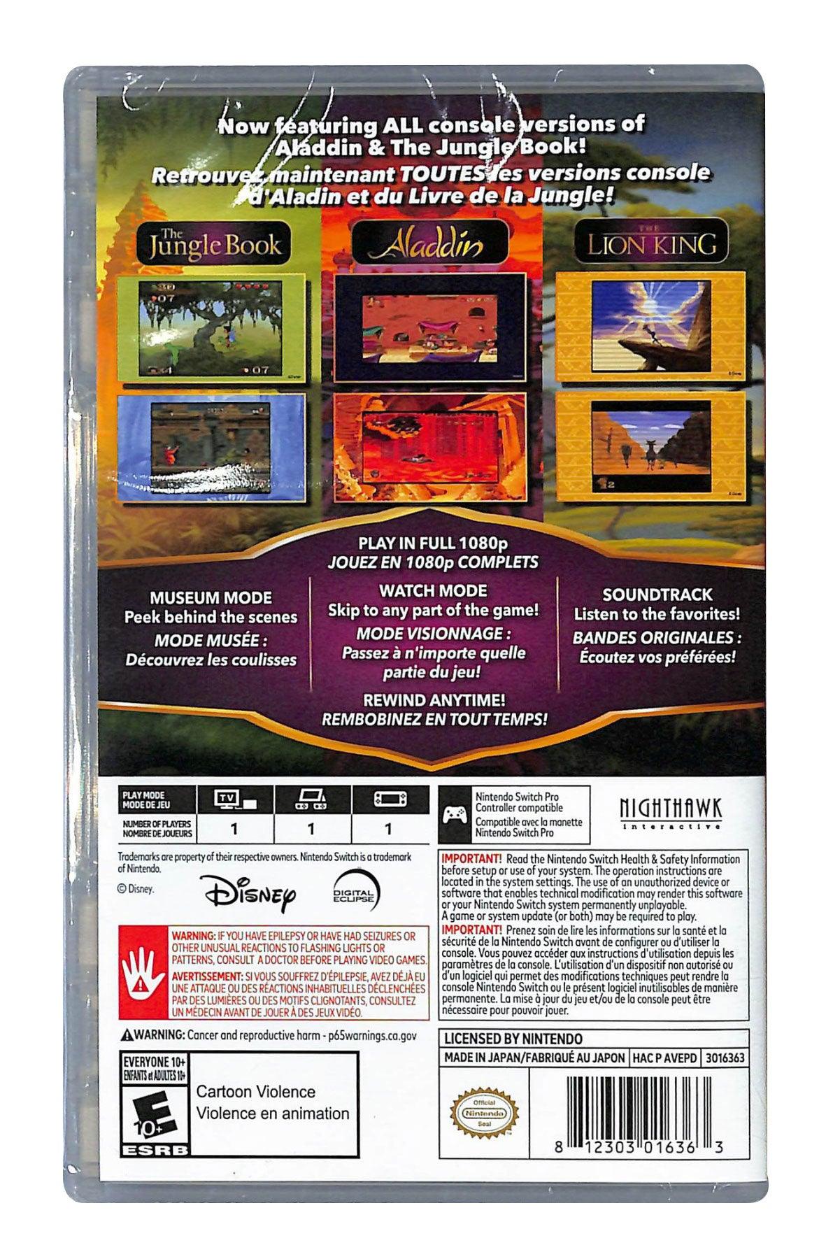 Nintendo Switch Disney Classic Games Collection: Aladdin/ The Lion King/ The Jungle Book