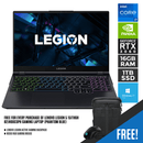 LENOVO LEGION 5 15ITH6H 82JH00CSPH GAMING LAPTOP (PHANTOM BLUE) | 15.6" WQHD | i7-11800H | 16GB DDR4 | 1TB SSD | RTX 3060 | WIN11 + M300 RGB GAMING MOUSE + LENOVO LEGION ACTION GAMING BACKPACK - DataBlitz