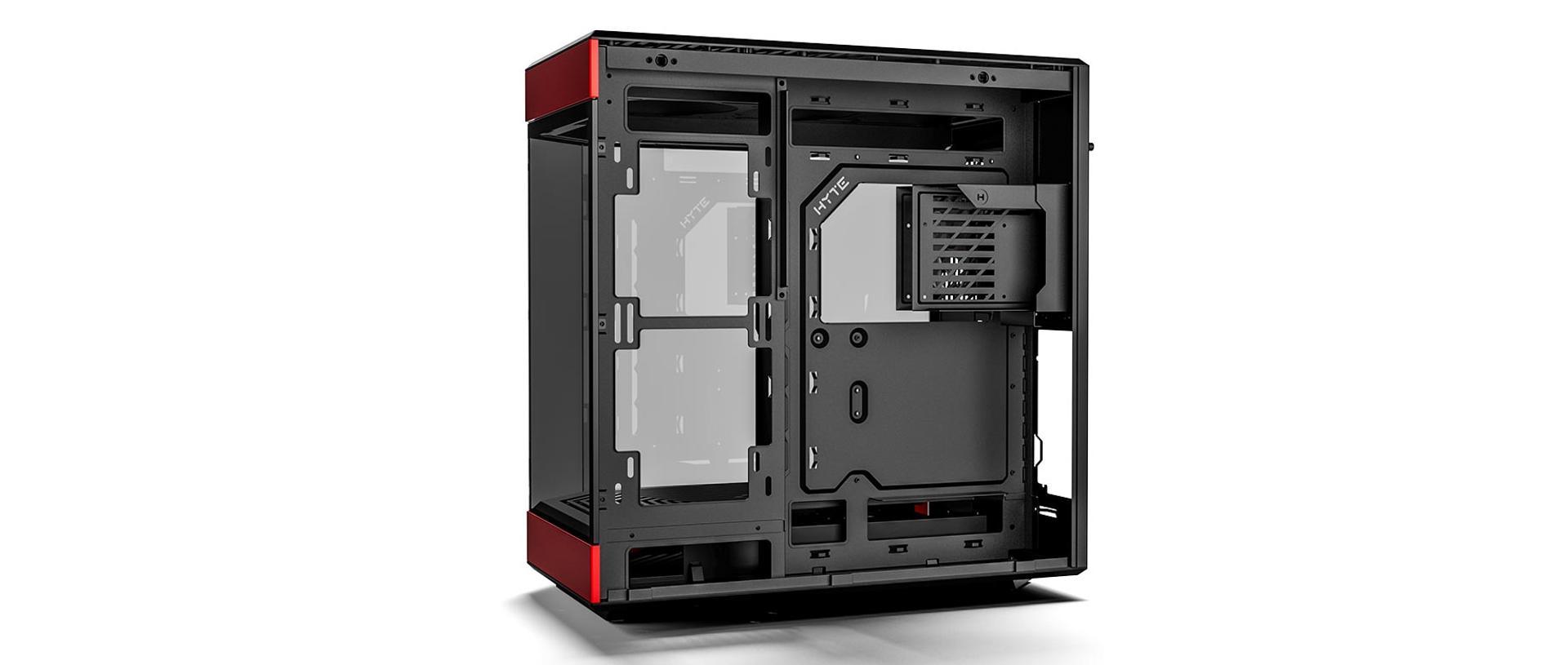 Hyte Y60 Dual Chamber Mid-Tower ATX Modern Aesthetic Case (Black/Red) - DataBlitz