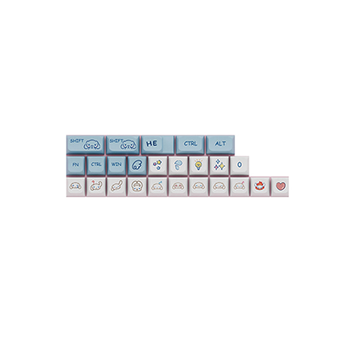 Royal Kludge PBT Keycaps 129 Keys XDA-101