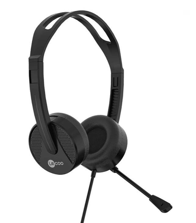 LECOO HT106 WIRED HEADSET (BLACK) - DataBlitz