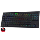 REDRAGON HORUS TKL WIRELESS RGB MECHANICAL BLACK GAMING KEYBOARD (DUST-PROOF RED SWITCH) (K621-RGB) - DataBlitz