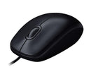 Logitech B100 Optical Full-Size Corded Mouse (Black) - DataBlitz